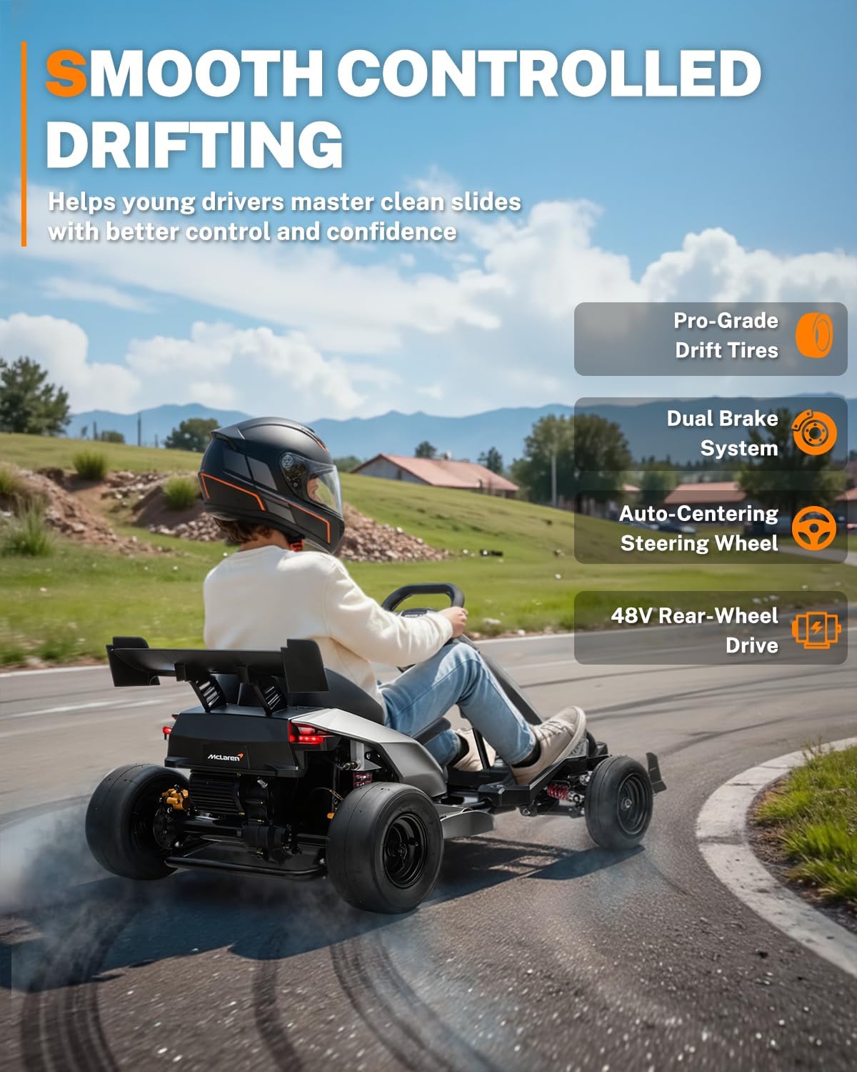 ezDRIFTz™ High-Performance Electric Drift Go-Kart